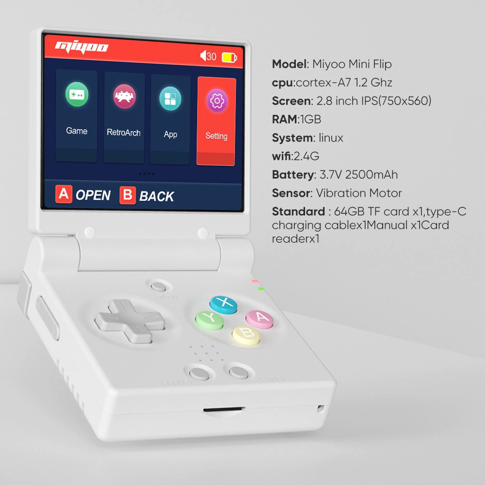 Miyoo Flip Retro Handheld Game Console (no card) - Image 8