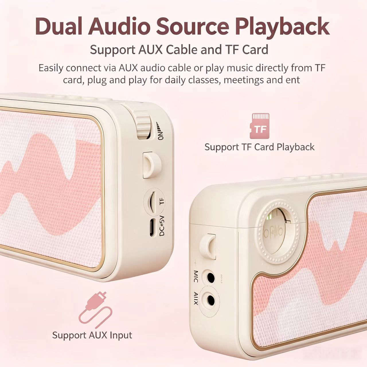 KY01 Mini Bag Speaker with Wireless Microphone - Image 11