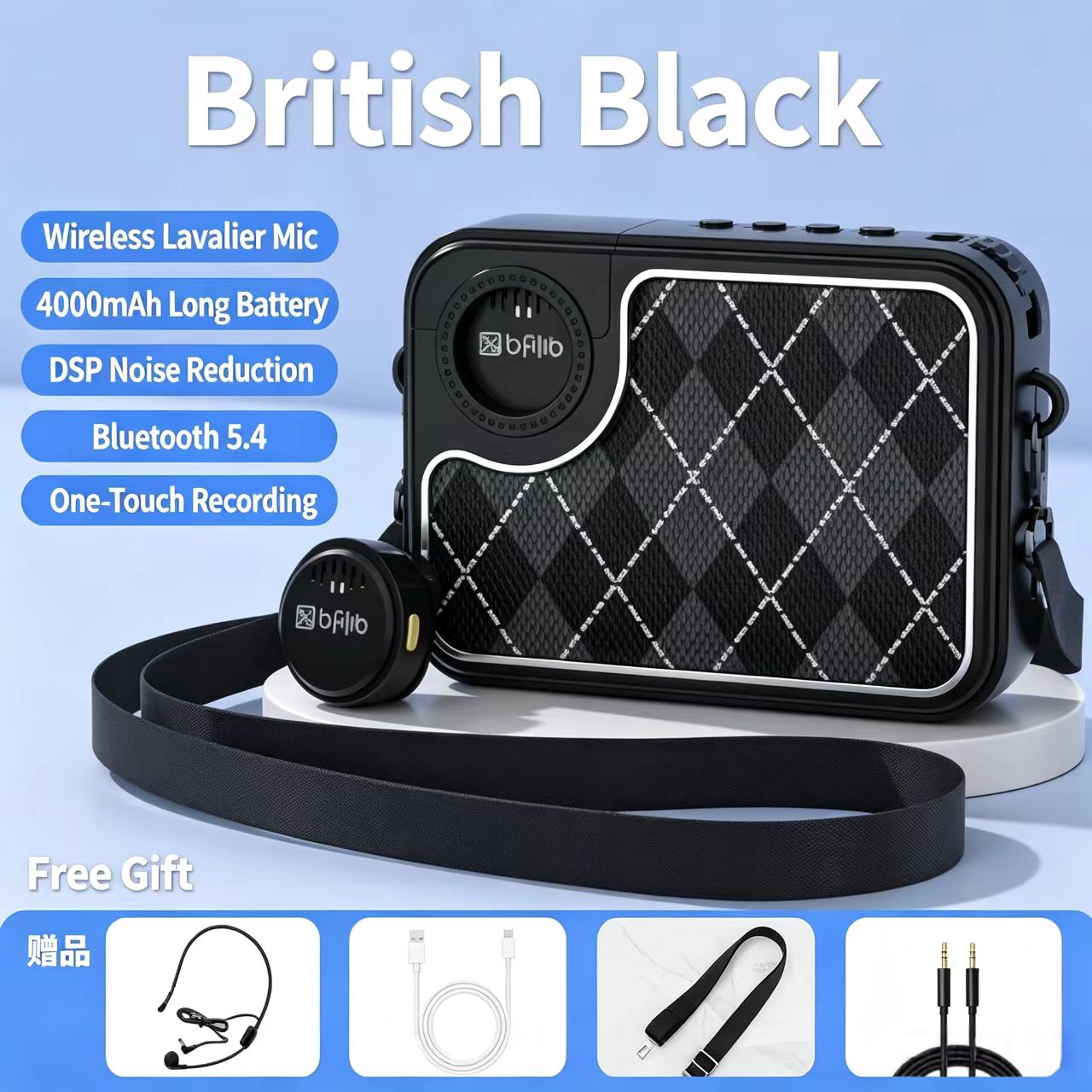 KY01 Mini Bag Speaker with Wireless Microphone - Image 13
