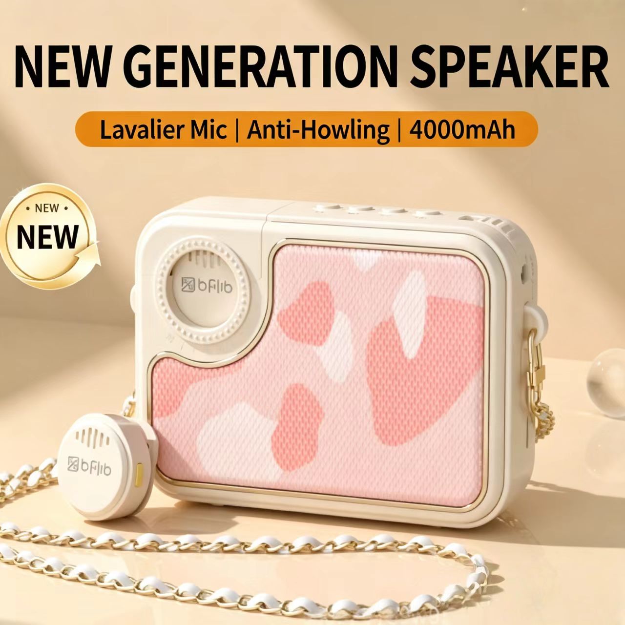 KY01 Mini Bag Speaker with Wireless Microphone - Image 4