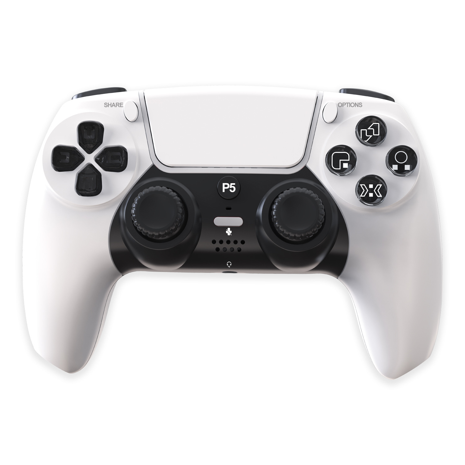 PS5 Wireless Controller for PS5/PC with RGB Light, Vibration, Gyro & Mic