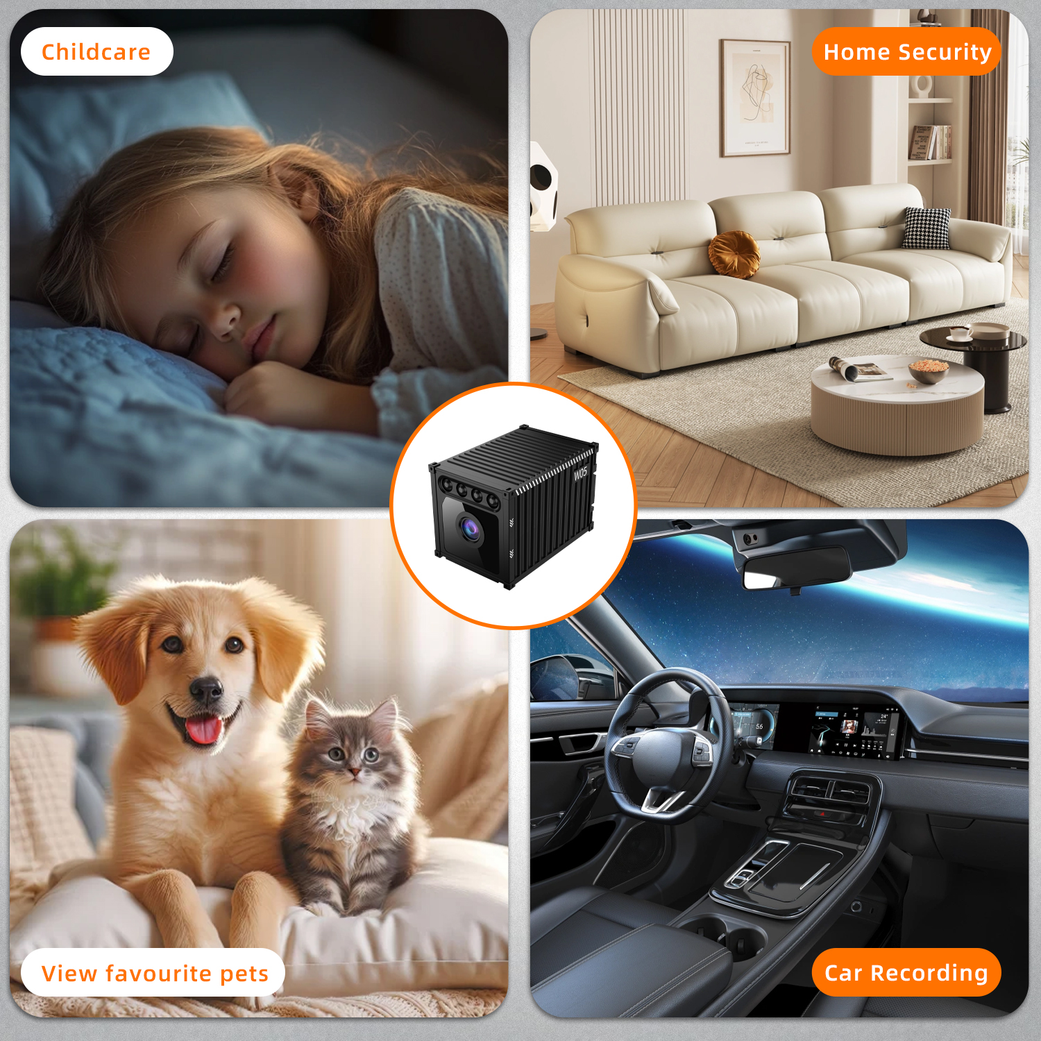 W05 1080P MINI WIFI INDOOR SECURITY CAMERA WITH NIGHT VISION - Image 15