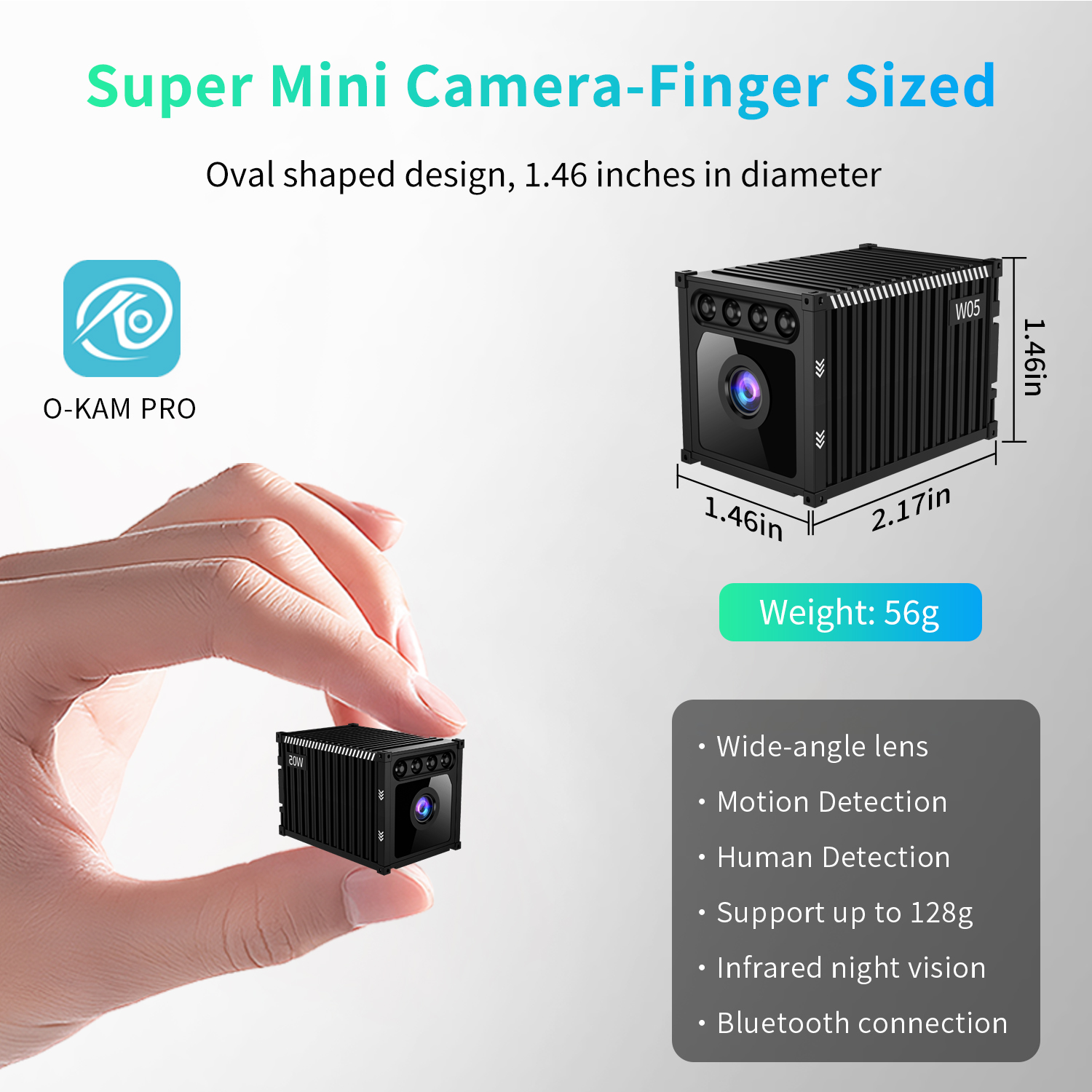 W05 1080P MINI WIFI INDOOR SECURITY CAMERA WITH NIGHT VISION - Image 6