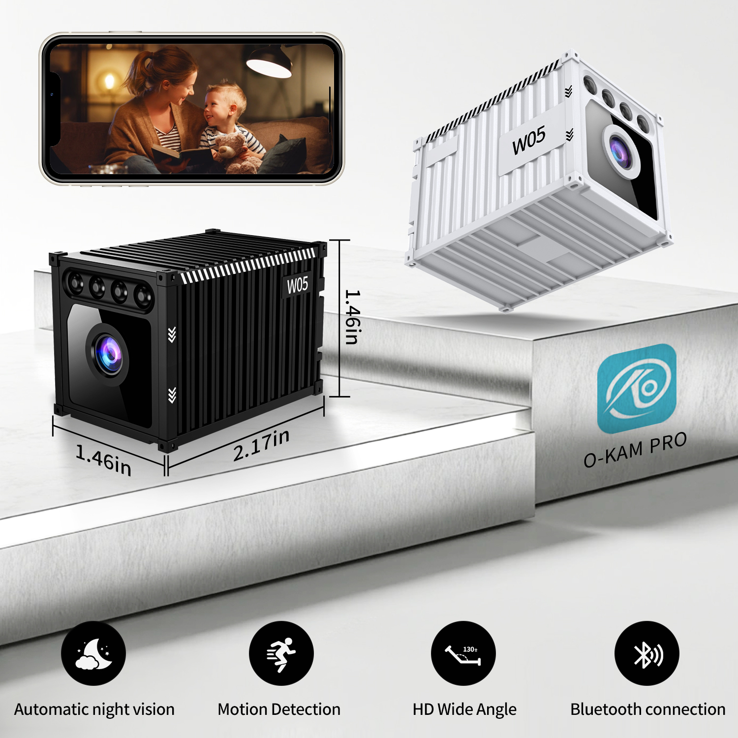 W05 1080P MINI WIFI INDOOR SECURITY CAMERA WITH NIGHT VISION - Image 7